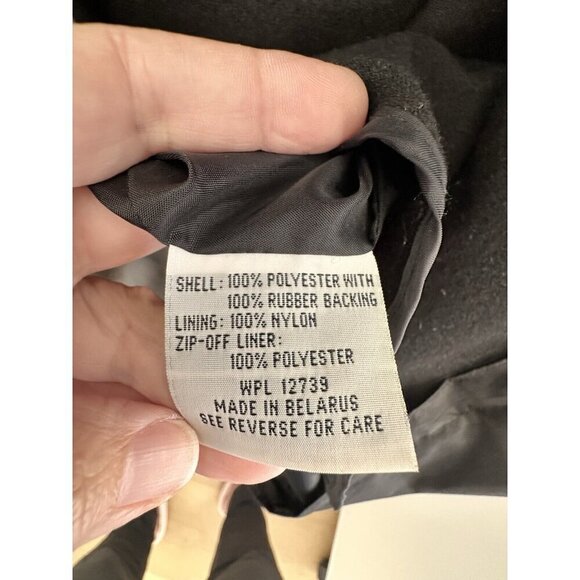 VTG Rain Shedder Women's Raincoat Long Trench‎ Coat 12 Removable Hood/Lining 90s - Picture 14 of 15